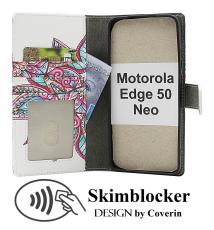 Skimblocker Motorola Edge 50 Neo Lommebok Deksel Design