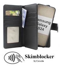 Skimblocker Samsung Galaxy S24 5G XL Magnet Lommebok Deksel