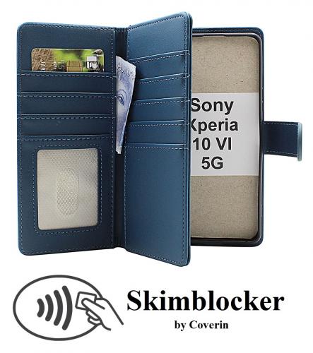 Skimblocker Sony Xperia 10 VI 5G XL Lommebok Deksel