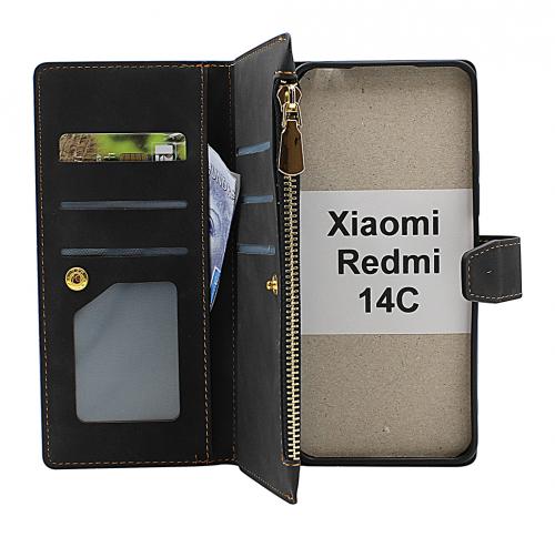 XL Xiaomi Redmi 14C Luksus Lommebok Deksel