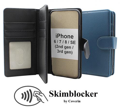 Skimblocker iPhone 6/6s/7/8/SE (2nd/3rd Gen.) XL Lommebok Deksel