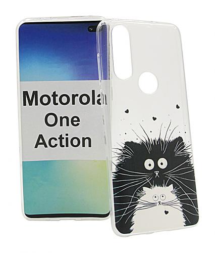 TPU Designdeksel Motorola One Action