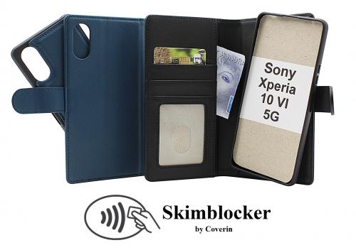 Skimblocker Sony Xperia 10 VI 5G Magnet Lommebok Deksel