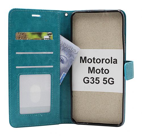 Crazy Horse Motorola Moto G35 5G Lommebok Deksel