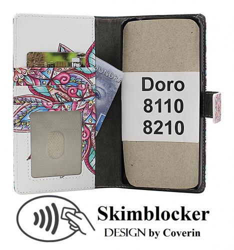 Skimblocker Doro 8110 / 8210 Lommebok Deksel Design