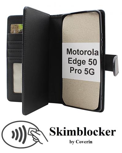 Skimblocker Motorola Edge 50 Pro 5G XL Lommebok Deksel