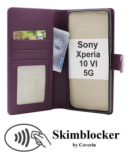 Skimblocker Sony Xperia 10 VI 5G Lommebok Deksel