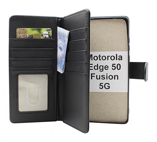 Skimblocker Motorola Edge 50 Fusion 5G XL Magnet Lommebok Deksel