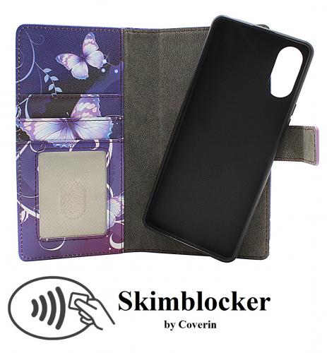 Skimblocker Sony Xperia 10 VI 5G Magnet Lommebok Deksel Design