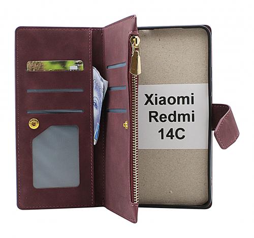 XL Xiaomi Redmi 14C Luksus Lommebok Deksel