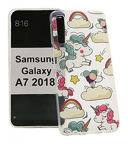 TPU Designdeksel Samsung Galaxy A7 2018 (A750FN/DS)