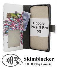 Skimblocker Google Pixel 9 / Pixel 9 Pro 5G Lommebok Deksel Design