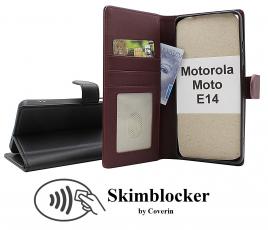 Skimblocker Motorola Moto E14 Lommebok Deksel