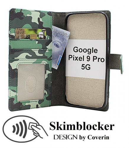 Skimblocker Google Pixel 9 / Pixel 9 Pro 5G Lommebok Deksel Design