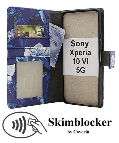 Skimblocker Sony Xperia 10 VI 5G Lommebok Deksel Design