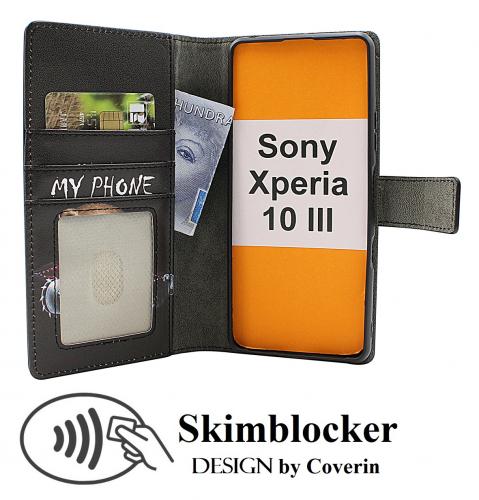 Skimblocker Sony Xperia 10 III Lommebok Deksel Design