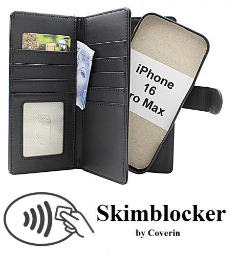 Skimblocker iPhone 16 Pro Max XL Magnet Lommebok Deksel