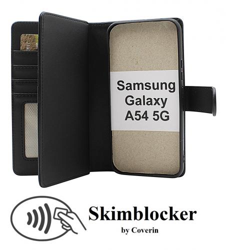 Skimblocker Samsung Galaxy A54 5G XL Magnet Lommebok Deksel