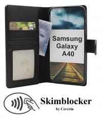 Skimblocker Samsung Galaxy A40 Lommebok Deksel