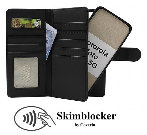 Skimblocker Motorola Moto G55 5G XL Magnet Lommebok Deksel