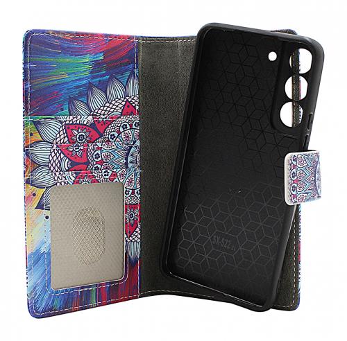 Skimblocker Samsung Galaxy S22 5G Magnet Lommebok Deksel Design