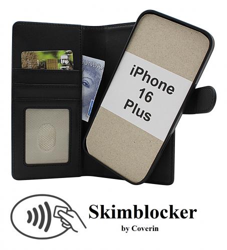 Skimblocker iPhone 16 Plus Magnet Lommebok Deksel