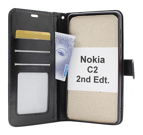 Crazy Horse Wallet Nokia C2 2nd Edition