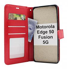 Crazy Horse Motorola Edge 50 Fusion 5G Lommebok Deksel