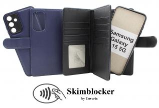 Skimblocker Samsung Galaxy A15 5G XL Magnet Lommebok Deksel
