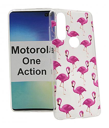 TPU Designdeksel Motorola One Action