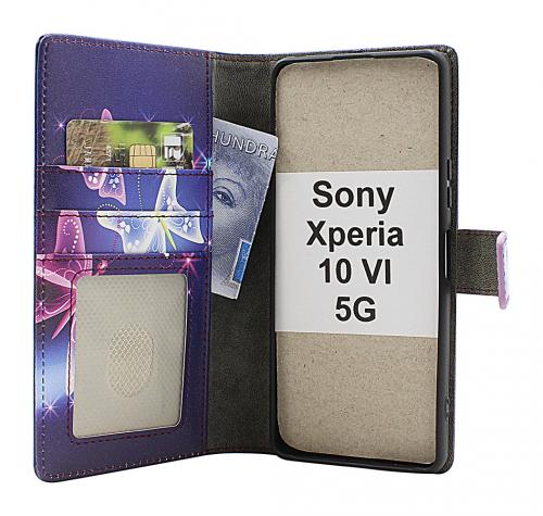 Skimblocker Sony Xperia 10 VI 5G Lommebok Deksel Design