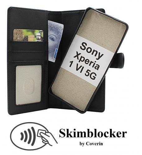 Skimblocker Sony Xperia 1 VI 5G Magnet Lommebok Deksel