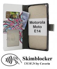 Skimblocker Motorola Moto E14 Lommebok Deksel Design