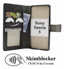 Skimblocker Sony Xperia 5 Lommebok Deksel Design