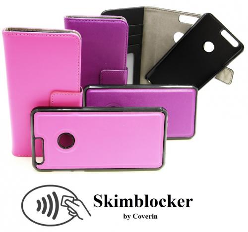 Skimblocker Magnet Wallet Huawei Honor 8