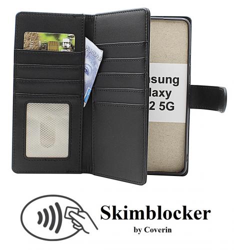 Skimblocker Samsung Galaxy A42 5G XL Lommebok Deksel