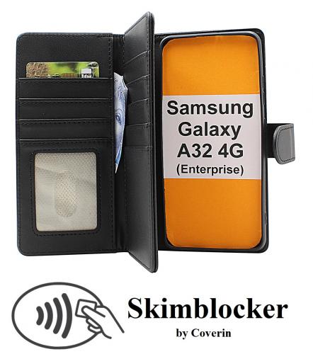 Skimblocker Samsung Galaxy A32 4G XL Lommebok Deksel