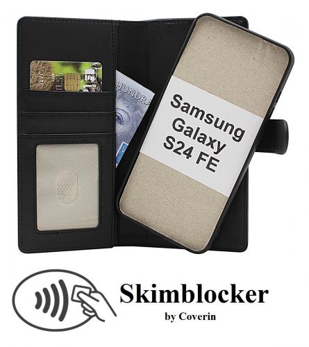 Skimblocker Samsung Galaxy S24 FE Magnet Lommebok Deksel