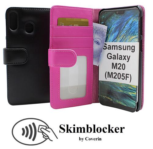 Skimblocker Lommebok-etui Samsung Galaxy M20 (M205F)