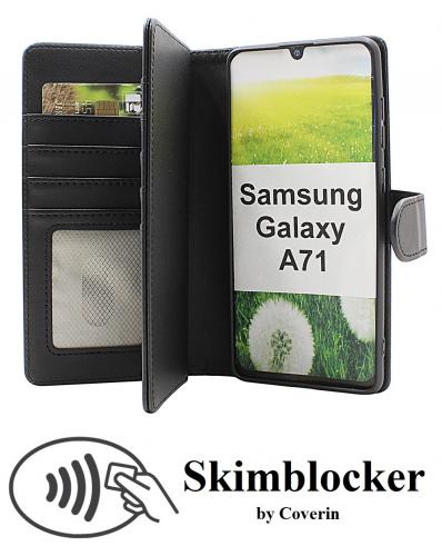 Skimblocker Samsung Galaxy A71 XL Lommebok Deksel