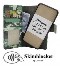 Skimblocker iPhone 6s/7/8/SE 2nd/3rd Gen Magnet Lommebok Deksel Design