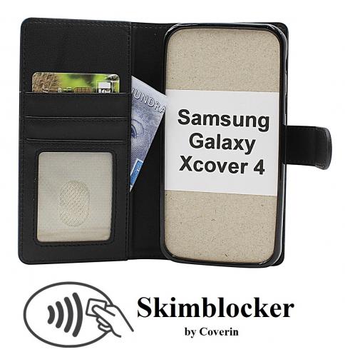 Skimblocker Samsung Galaxy Xcover 4 (G390F) Magnet Lommebok Deksel