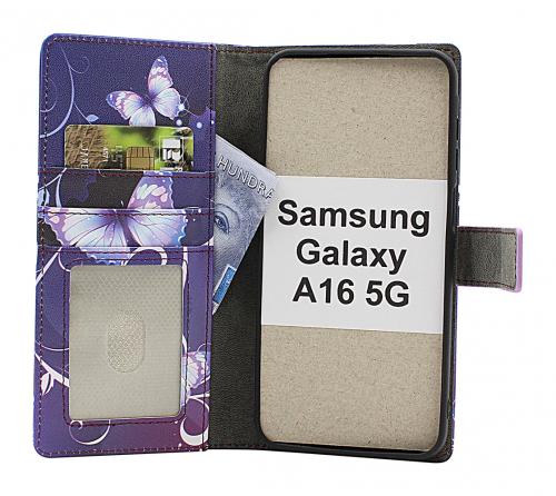 Skimblocker Samsung Galaxy A16 / A16 5G Magnet Lommebok Deksel Design