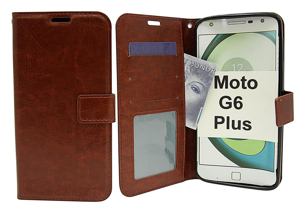 Crazy Horse Wallet Motorola Moto G6 Plus