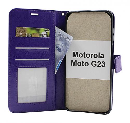 Crazy Horse Wallet Motorola Moto G23