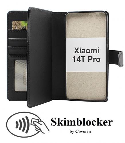 Skimblocker Xiaomi 14T Pro XL Magnet Lommebok Deksel