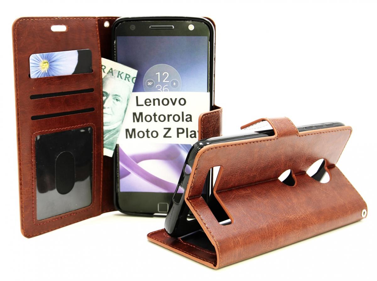 Crazy Horse Wallet Lenovo Motorola Moto Z Play