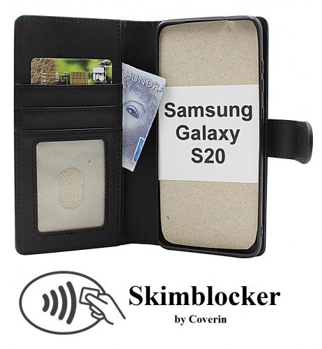 Skimblocker Samsung Galaxy S20 / S20 5G Magnet Lommebok Deksel