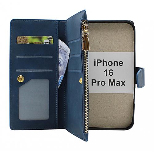 XL iPhone 16 Pro Max Luksus Lommebok Deksel