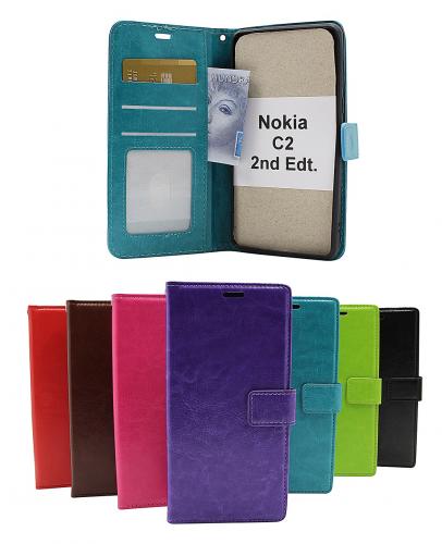 Crazy Horse Wallet Nokia C2 2nd Edition